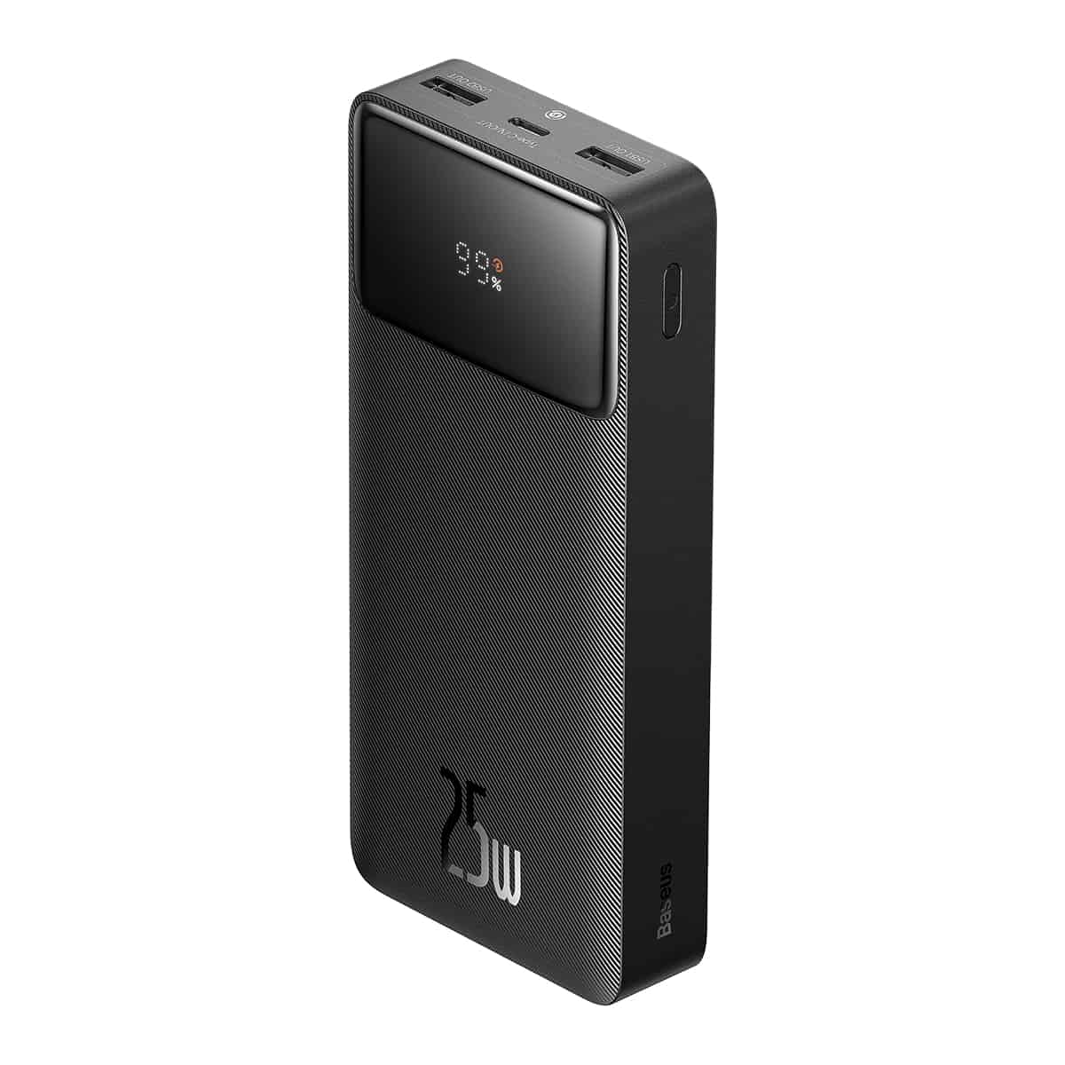 Baseus Bipow Digital Display Fast charge Power bank 20000mAh 25W Black  (With Baseus Mini White charging  cable Type-C to type-c 60W(20V/3A) 50cm black) Baseus Bipow Digital Display Fast charge Power bank 20000mAh 25W Black  (With Baseus Mini White charging  cable Type-C to type-c 60W(20V/3A) 50cm black)